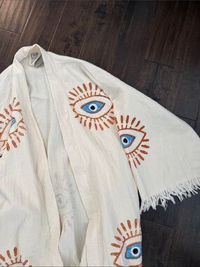 New Evil eye boho Lightweight handmade kimono